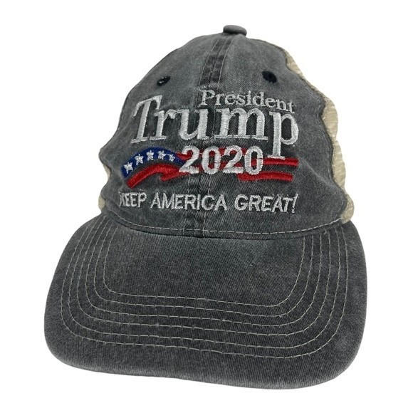 President Trump 2020 Keep America Great Truckers Hat Mesh SnapBack Grey One Size - Picture 1 of 10